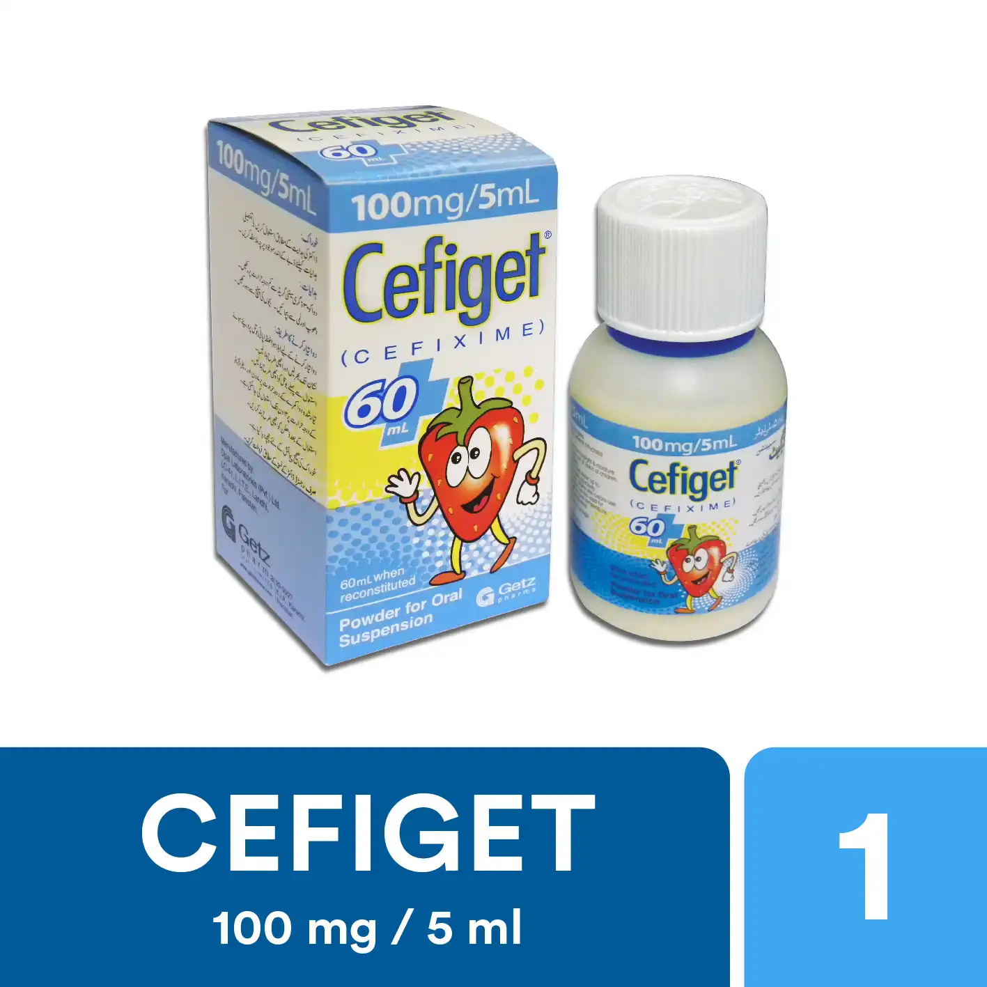 Cefiget Suspension 100 Mg 60 Ml